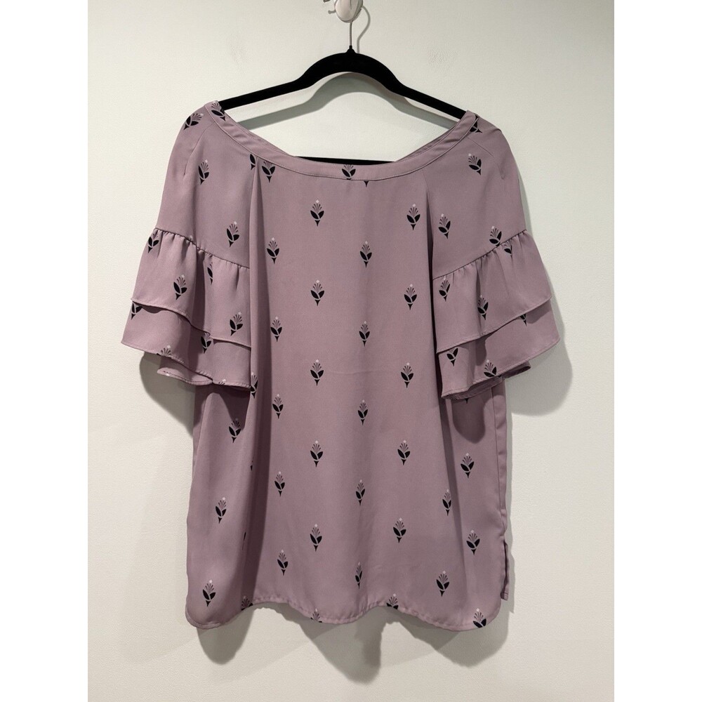 Loft Outlet Top Small Flowy Floral Work Office Lightweight Travel Coquette Twee
